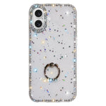 Porta anelli con strass, custodia per telefono ibrida IMD PC TPU a doppio lato, For iPhone 16 Pro Max, For iPhone 16 Pro, For iPhone 16 Plus, For iPhone 16