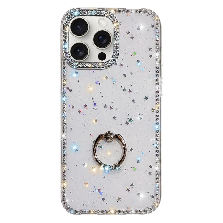 Porta anelli con strass, custodia per telefono ibrida IMD PC TPU a doppio lato, For iPhone 14 Pro, For iPhone 14 Pro Max, For iPhone 13 Pro Max, For iPhone 13 Pro