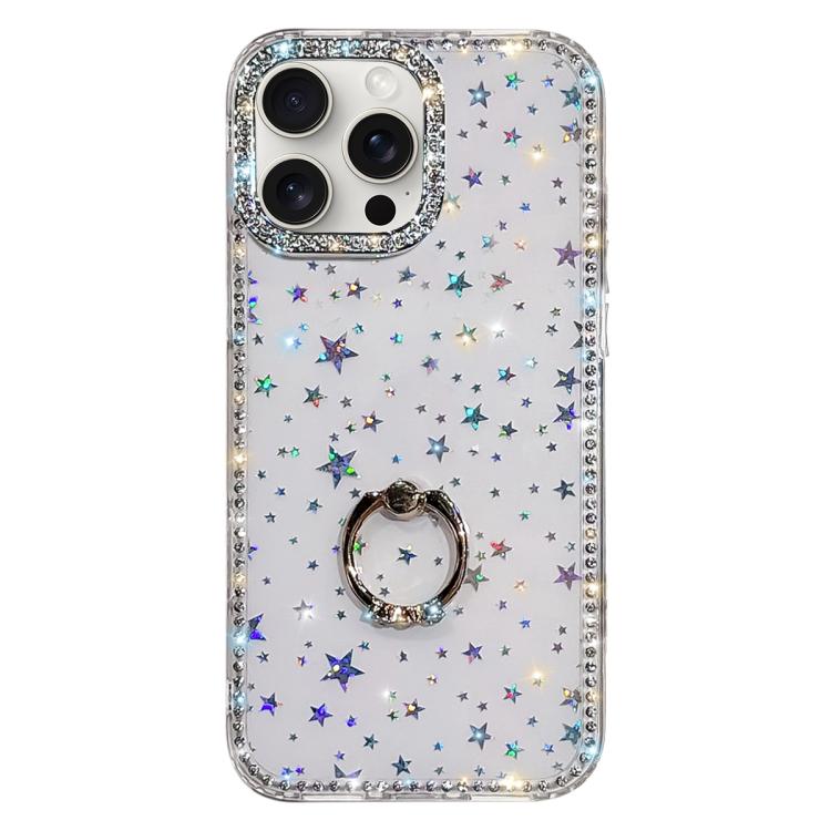 Porta anelli con strass, custodia per telefono ibrida IMD PC TPU a doppio lato, For iPhone 14 Pro, For iPhone 14 Pro Max, For iPhone 13 Pro Max, For iPhone 13 Pro
