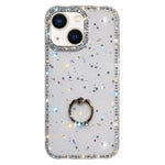 Porta anelli con strass, custodia per telefono ibrida IMD PC TPU a doppio lato, For iPhone 13