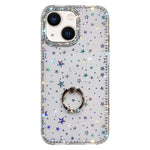 Porta anelli con strass, custodia per telefono ibrida IMD PC TPU a doppio lato, For iPhone 13