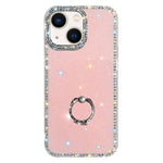 Porta anelli con strass, custodia per telefono ibrida IMD PC TPU a doppio lato, For iPhone 13