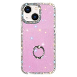 Porta anelli con strass, custodia per telefono ibrida IMD PC TPU a doppio lato, For iPhone 13
