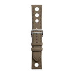 Cinturino per orologio xDfind in pelle vegana con foro piatto e texture per il palmo., 20mm, 22mm