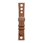 Cinturino per orologio xDfind in pelle vegana con foro piatto e texture per il palmo., 20mm, 22mm