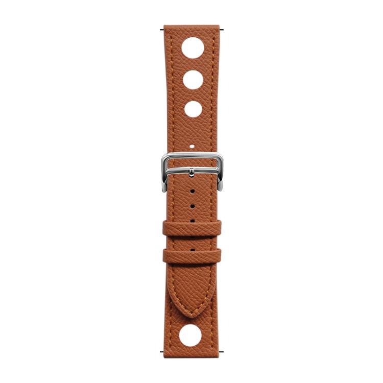 Cinturino per orologio xDfind in pelle vegana con foro piatto e texture per il palmo., 20mm, 22mm