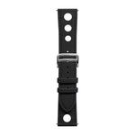 Cinturino per orologio xDfind in pelle vegana con foro piatto e texture per il palmo., 20mm, 22mm