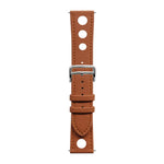 Cinturino per orologio xDfind in pelle vegana con foro piatto e texture per il palmo., 20mm, 22mm