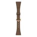 Cinturino per orologio in pelle vegana con fibbia a ferro di cavallo e testa piatta xDfind, 18mm, 20mm