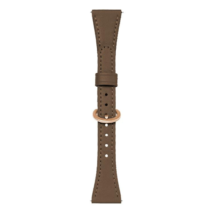 Cinturino per orologio in pelle vegana con fibbia a ferro di cavallo e testa piatta xDfind, 18mm, 20mm