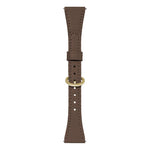 Cinturino per orologio in pelle vegana con fibbia a ferro di cavallo e testa piatta xDfind, 18mm, 20mm