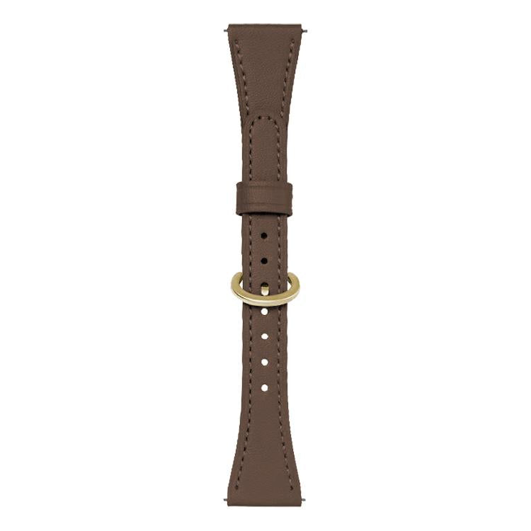 Cinturino per orologio in pelle vegana con fibbia a ferro di cavallo e testa piatta xDfind, 18mm, 20mm