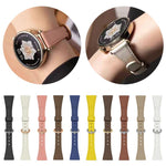 Cinturino per orologio in pelle vegana con fibbia a ferro di cavallo e testa piatta xDfind, 18mm, 20mm