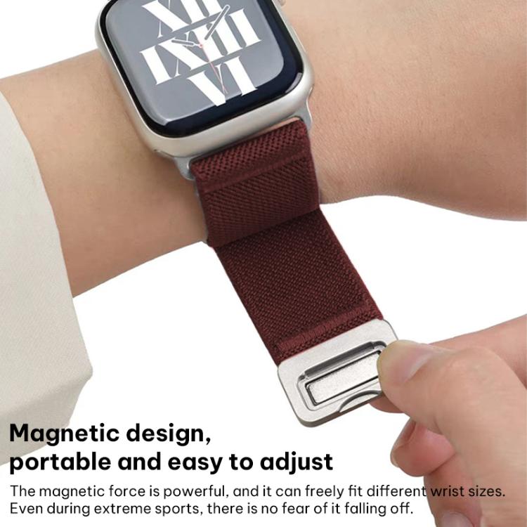 Cinturino per orologio xDfind in nylon elastico con fibbia magnetica, For Apple Watch 42 / 44 / 45 / 46 / 49mm, For Apple Watch 38 / 40 / 41 / S11 42mm