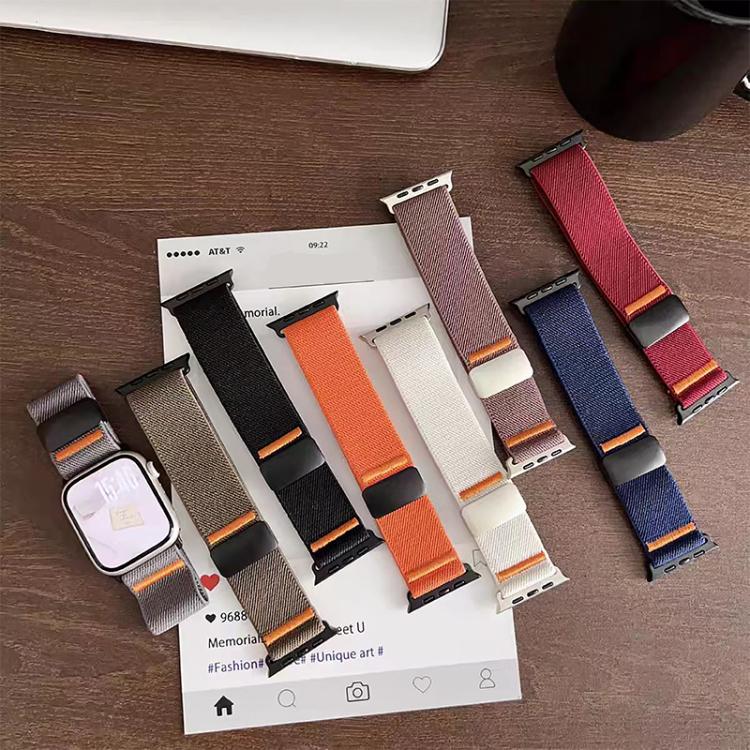 Cinturino per orologio xDfind in nylon elastico con fibbia magnetica, For Apple Watch 42 / 44 / 45 / 46 / 49mm, For Apple Watch 38 / 40 / 41 / S11 42mm
