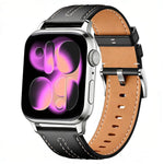 Cinturino per orologio xDfind in ecopelle con texture effetto pelle bovina composita, For Apple Watch 42 / 44 / 45 / 46 / 49mm