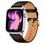 Cinturino per orologio xDfind in ecopelle con texture effetto pelle bovina composita, For Apple Watch 42 / 44 / 45 / 46 / 49mm