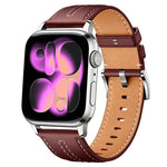 Cinturino per orologio xDfind in ecopelle con texture effetto pelle bovina composita, For Apple Watch 42 / 44 / 45 / 46 / 49mm