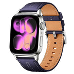 Cinturino per orologio xDfind in ecopelle con texture effetto pelle bovina composita, For Apple Watch 42 / 44 / 45 / 46 / 49mm