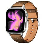 Cinturino per orologio xDfind in ecopelle con texture effetto pelle bovina composita, For Apple Watch 42 / 44 / 45 / 46 / 49mm