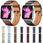 Cinturino per orologio xDfind in ecopelle con texture effetto pelle bovina composita, For Apple Watch 42 / 44 / 45 / 46 / 49mm
