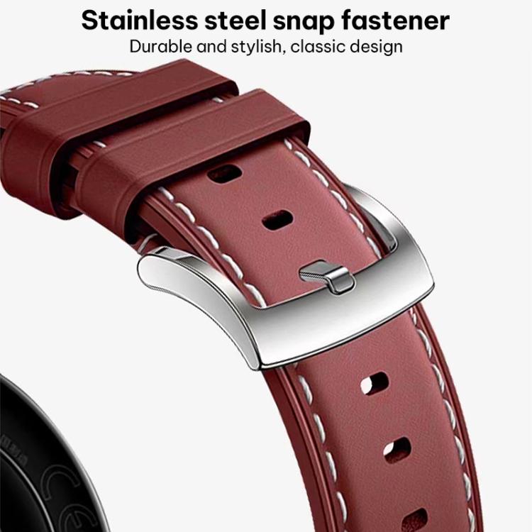 Cinturino per orologio xDfind in ecopelle con texture effetto pelle bovina composita, For Apple Watch 42 / 44 / 45 / 46 / 49mm