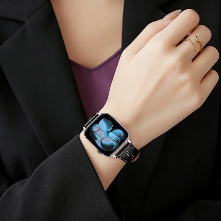 Cinturino per orologio xDfind in ecopelle con texture effetto pelle bovina composita, For Apple Watch 42 / 44 / 45 / 46 / 49mm