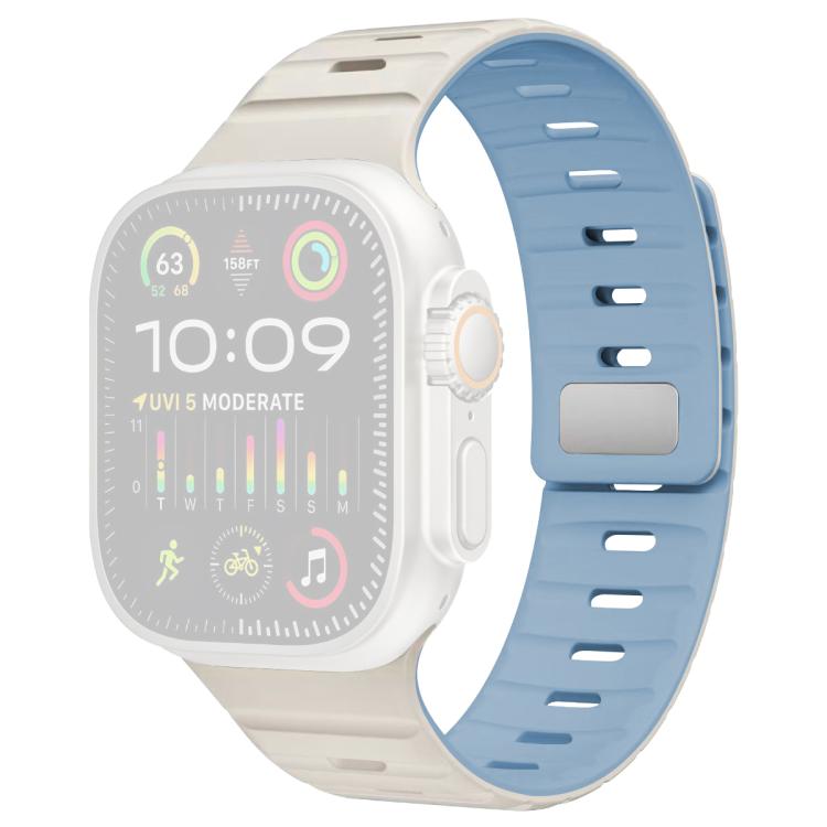 Cinturino per orologio in silicone con fibbia magnetica Norman di xDfind, For Apple Watch 42 / 44 / 45 / 46 / 49mm, For Apple Watch 38 / 40 / 41 / S11 42mm