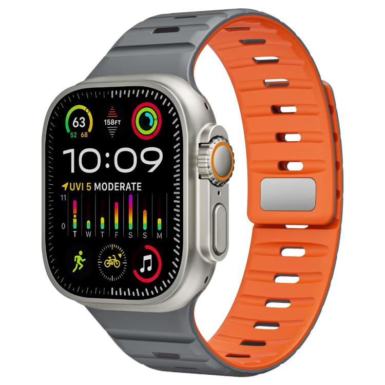 Cinturino per orologio in silicone con fibbia magnetica Norman di xDfind, For Apple Watch 42 / 44 / 45 / 46 / 49mm, For Apple Watch 38 / 40 / 41 / S11 42mm