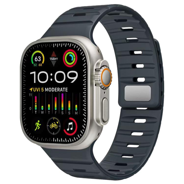 Cinturino per orologio in silicone con fibbia magnetica Norman di xDfind, For Apple Watch 42 / 44 / 45 / 46 / 49mm, For Apple Watch 38 / 40 / 41 / S11 42mm