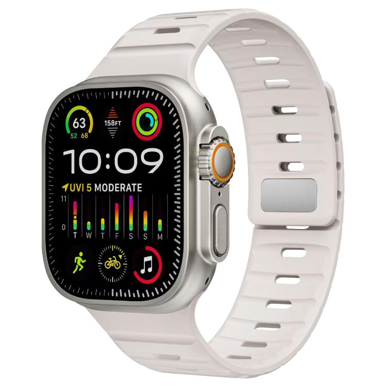 Cinturino per orologio in silicone con fibbia magnetica Norman di xDfind, For Apple Watch 42 / 44 / 45 / 46 / 49mm, For Apple Watch 38 / 40 / 41 / S11 42mm