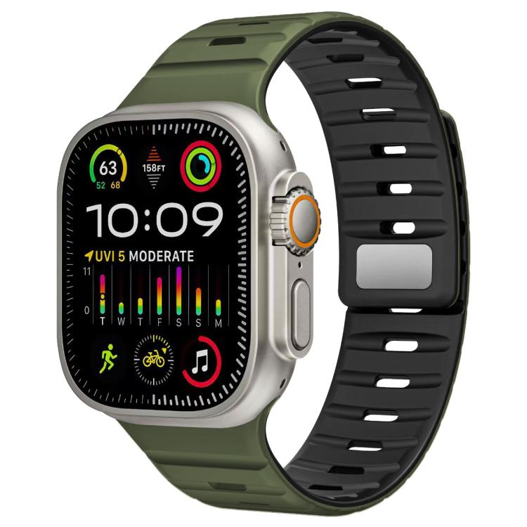 Cinturino per orologio in silicone con fibbia magnetica Norman di xDfind, For Apple Watch 42 / 44 / 45 / 46 / 49mm, For Apple Watch 38 / 40 / 41 / S11 42mm