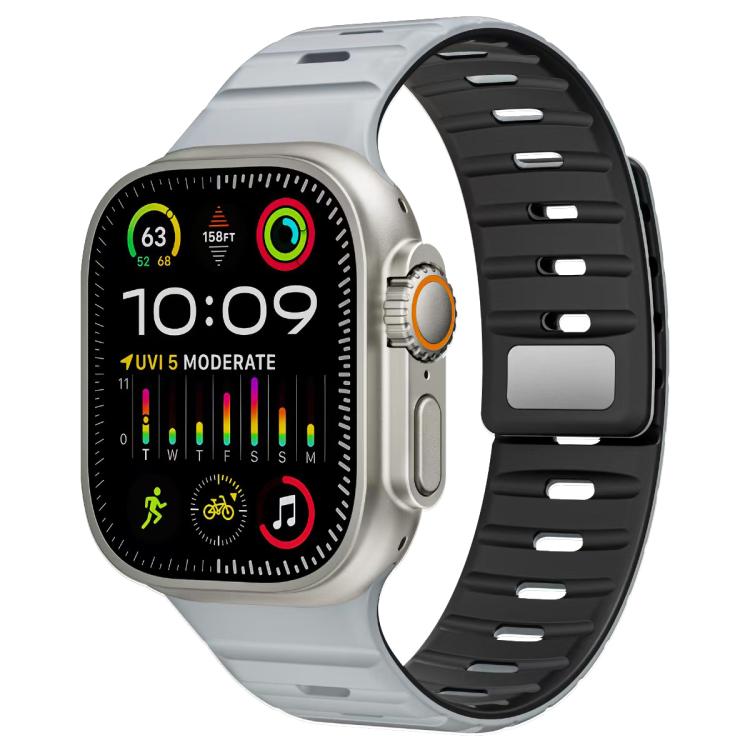 Cinturino per orologio in silicone con fibbia magnetica Norman di xDfind, For Apple Watch 42 / 44 / 45 / 46 / 49mm, For Apple Watch 38 / 40 / 41 / S11 42mm