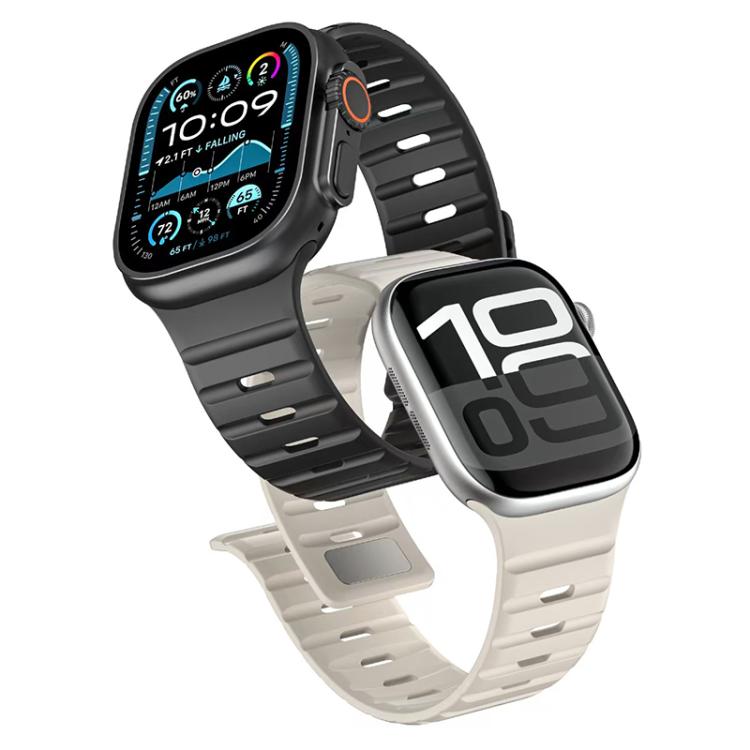 Cinturino per orologio in silicone con fibbia magnetica Norman di xDfind, For Apple Watch 42 / 44 / 45 / 46 / 49mm, For Apple Watch 38 / 40 / 41 / S11 42mm