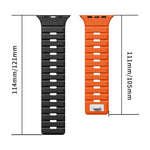 Cinturino per orologio in silicone con fibbia magnetica Norman di xDfind, For Apple Watch 42 / 44 / 45 / 46 / 49mm, For Apple Watch 38 / 40 / 41 / S11 42mm