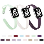 Cinturino per orologio in silicone con fibbia inversa xDfind per vita piccola, For Apple Watch 42 / 44 / 45 / 46 / 49mm, For Apple Watch 38 / 40 / 41 / S11 42mm