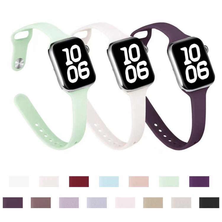 Cinturino per orologio in silicone con fibbia inversa xDfind per vita piccola, For Apple Watch 42 / 44 / 45 / 46 / 49mm, For Apple Watch 38 / 40 / 41 / S11 42mm