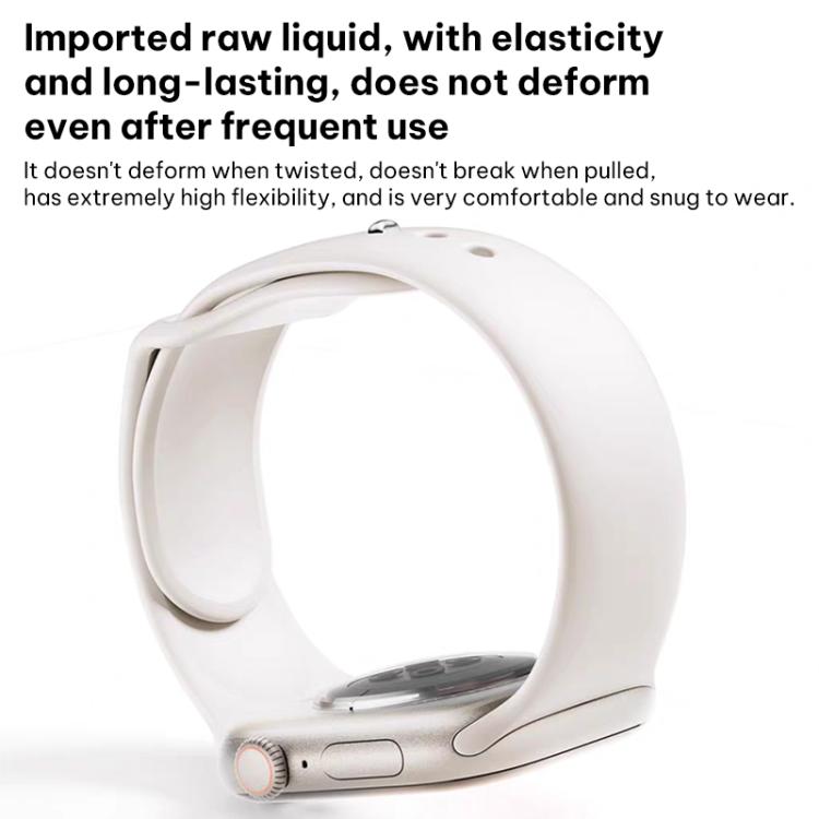 Cinturino per orologio in silicone con fibbia inversa xDfind per vita piccola, For Apple Watch 42 / 44 / 45 / 46 / 49mm, For Apple Watch 38 / 40 / 41 / S11 42mm