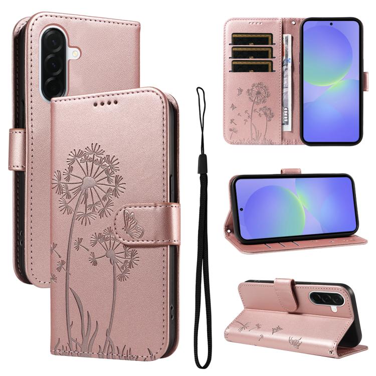 Custodia per telefono in pelle con motivo a rilievo di dente di leone., For Samsung Galaxy A57 5G, For Samsung Galaxy A37 5G, For Galaxy A27 5G