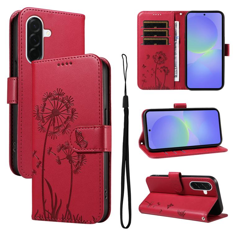 Custodia per telefono in pelle con motivo a rilievo di dente di leone., For Samsung Galaxy A57 5G, For Samsung Galaxy A37 5G, For Galaxy A27 5G
