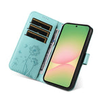 Custodia per telefono in pelle con motivo a rilievo di dente di leone., For Samsung Galaxy A57 5G, For Samsung Galaxy A37 5G, For Galaxy A27 5G