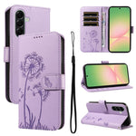 Custodia per telefono in pelle con motivo a rilievo di dente di leone., For Samsung Galaxy A57 5G, For Samsung Galaxy A37 5G, For Galaxy A27 5G