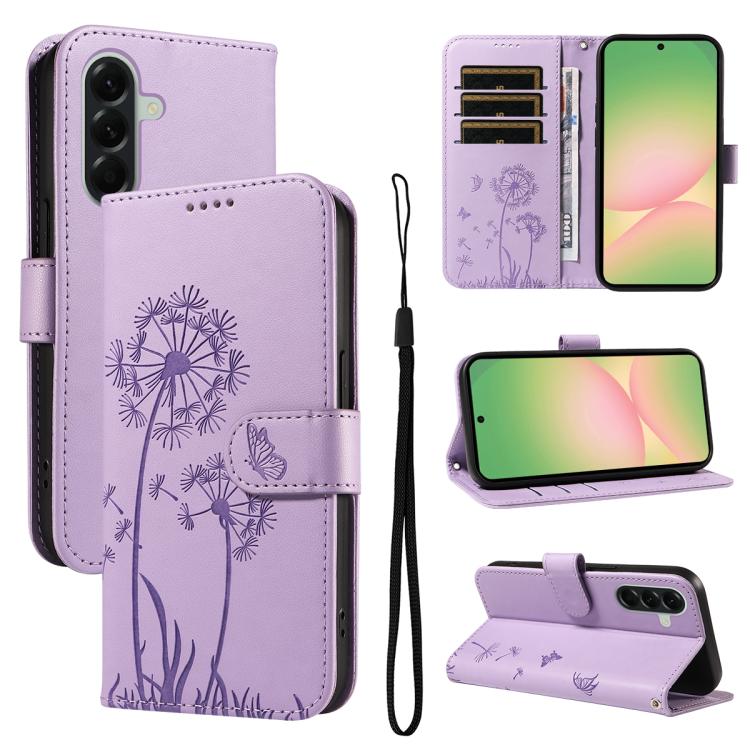 Custodia per telefono in pelle con motivo a rilievo di dente di leone., For Samsung Galaxy A57 5G, For Samsung Galaxy A37 5G, For Galaxy A27 5G