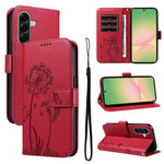 Custodia per telefono in pelle con motivo a rilievo di dente di leone., For Samsung Galaxy A57 5G, For Samsung Galaxy A37 5G, For Galaxy A27 5G