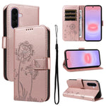 Custodia per telefono in pelle con motivo a rilievo di dente di leone., For Samsung Galaxy A57 5G, For Samsung Galaxy A37 5G, For Galaxy A27 5G