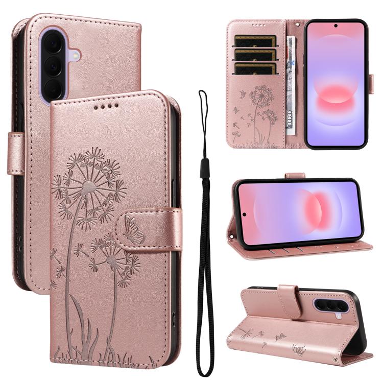 Custodia per telefono in pelle con motivo a rilievo di dente di leone., For Samsung Galaxy A57 5G, For Samsung Galaxy A37 5G, For Galaxy A27 5G