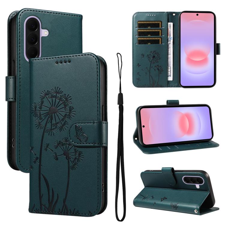Custodia per telefono in pelle con motivo a rilievo di dente di leone., For Samsung Galaxy A57 5G, For Samsung Galaxy A37 5G, For Galaxy A27 5G