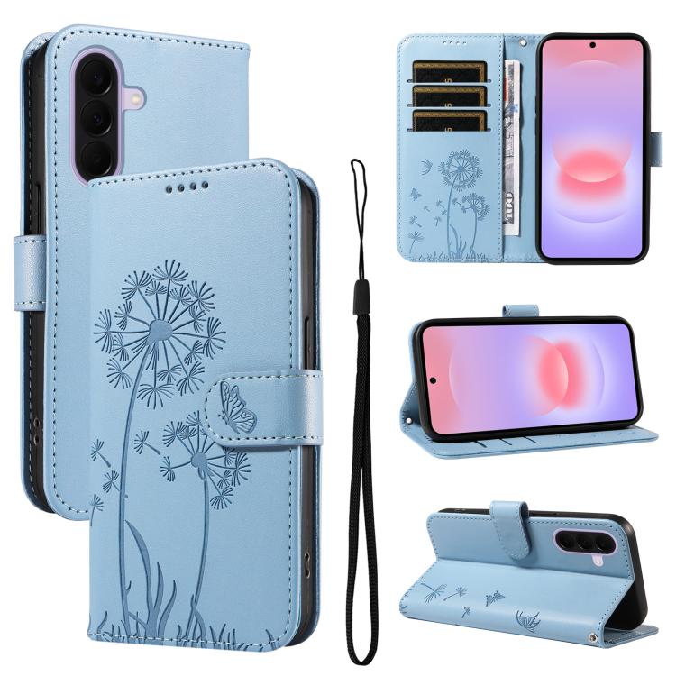 Custodia per telefono in pelle con motivo a rilievo di dente di leone., For Samsung Galaxy A57 5G, For Samsung Galaxy A37 5G, For Galaxy A27 5G