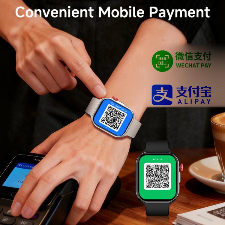 Smartwatch sportivo CY39 con schermo a colori HD da 2,02 pollici, supporto per chiamate Bluetooth e monitoraggio della salute.