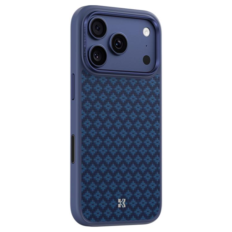 Custodia magnetica antiurto Benks Y3 in Kevlar con motivo a diamante per telefono, For iPhone 17 Pro Max, For iPhone 17 Pro